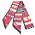 Hermès Hermes Twilly Colliers de Chiens Ribbon Scarf Muffler Multicolore Verde Bordò