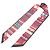 Hermès Hermes Twilly Colliers de Chiens Ribbon Scarf Muffler Multicolore Verde Bordò - vista 3