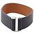 Hermès Pulsera de cuero Hermes Sellier Negro Plata