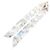 Hermès Twilly Academia Hippica Ribbon Scarf Bianco Multicolore - vista 2