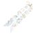 Hermès Twilly Academia Hippica Ribbon Scarf Bianco Multicolore - vista 3