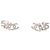 Pendientes Chanel B23P Coco Mark No. 5 Clover Plata