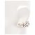 Pendientes Chanel B23P Coco Mark No. 5 Clover Plata - vista 4
