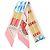Silk In Hermès Hermes Twilly Jumping Ribbon Schal Mehrfarben Beige