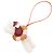 Hermès Hermes Buddy Charm à la Mer Rouge Mehrfarben Bordeaux