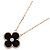 Collana Van Cleef & Arpels Vintage Alhambra Onyx Nero D'oro