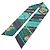Hermès Foulard Hermes Maxi Twilly Clic Clac a Pois Multicolore Verde Blu navy - vista 3
