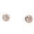 Orecchini Chanel I22S Coco Mark Stud Earrings Bianco D'oro - vista 2