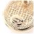 Orecchini Chanel I22S Coco Mark Stud Earrings Bianco D'oro - vista 3
