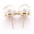 Orecchini Chanel I22S Coco Mark Stud Earrings Bianco D'oro - vista 6