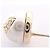 Orecchini Chanel I22S Coco Mark Stud Earrings Bianco D'oro - vista 7