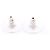 Orecchini Chanel I22S Coco Mark Stud Earrings Bianco D'oro - vista 8