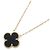 Collana Van Cleef & Arpels Vintage Alhambra Onyx Nero D'oro