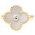Van Cleef & Arpels Vintage Alhambra Ring aus Perlmutt Weiß Golden - Ansicht 2