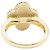 Van Cleef & Arpels Vintage Alhambra Ring aus Perlmutt Weiß Golden - Ansicht 3