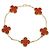 Van Cleef & Arpels Vintage Alhambra Armband aus Karneol Rot Golden