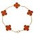 Van Cleef & Arpels Vintage Alhambra Armband aus Karneol Rot Golden - Ansicht 2