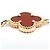 Van Cleef & Arpels Vintage Alhambra Armband aus Karneol Rot Golden - Ansicht 3