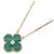 Collana Van Cleef & Arpels Vintage Alhambra Malachite D'oro Verde