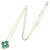 Collana Van Cleef & Arpels Vintage Alhambra Malachite D'oro Verde - vista 2