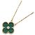 Collana Van Cleef & Arpels Vintage Alhambra Malachite e Diamanti D'oro Verde