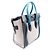 Céline Celine Luggage Micro Shopper Tote Bag Braun Schwarz Blau - Ansicht 2