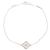 Bracciale Sweet Alhambra Diamanti Van Cleef & Arpels Argento Bianco