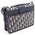 Borsa a tracolla Christian Dior Dior 30 Montaigne Beige Blu navy - vista 2