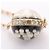 Conjunto de Colar e Brincos Chanel 10C Coco Mark Preto Dourado - vista 11