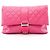 Chanel Matelassé Second Bag Clutch Handtasche Pink