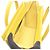 Céline Borsa a mano Celine Luggage Nano Shopper Giallo - vista 3