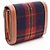 Céline Portafoglio a patta Small Celine Triomphe Tartan Check Marrone Multicolore Blu navy - vista 2