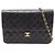 Timeless Bolso de hombro Chanel Matelassé Push-Lock Negro