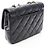 Borsa a tracolla Mini Flap Chanel Matelassé Nero - vista 2
