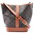 Céline Celine Small Bucket Triomphe Schultertasche Braun Schwarz