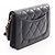 Borsa a tracolla Chanel Matelassé in pelle d'agnello nera Nero - vista 2