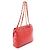 Borsa a tracolla Chanel in vitello grana rossa Rosso - vista 2