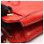 Borsa a tracolla Chanel in vitello grana rossa Rosso - vista 8