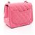 Borsa a tracolla Chanel Mini Matelassé in rosa - vista 2
