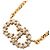 Collana Christian Dior Logo CD Bianco D'oro