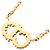 Collana Christian Dior Logo CD Bianco D'oro - vista 2