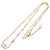 Collana Christian Dior Logo CD Bianco D'oro - vista 3