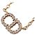 Collar Christian Dior CD Logo Dorado