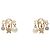 Christian Dior DIO(R)EVOLUTION Clip-Ohrringe Weiß Golden