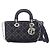 Christian Dior Dior Lady D-Joy Medium Borsa a mano 3-Way in denim blu navy