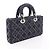 Christian Dior Dior Lady D-Joy Medium Borsa a mano 3-Way in denim blu navy - vista 2
