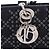 Christian Dior Dior Lady D-Joy Medium Borsa a mano 3-Way in denim blu navy - vista 6
