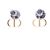 Orecchini Christian Dior Dior Tribal Drop D'oro Blu navy