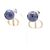 Orecchini Christian Dior Dior Tribal Drop D'oro Blu navy - vista 2