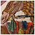 Hermès Hermes Carre Geant 140 Foulard La Danse du Cheval Marwari Marrone Multicolore Beige - vista 6